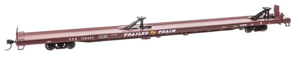 Walthers Mainline 5731 HO Scale 89' Channel Side Flatcar - Ready to Run -- Trail