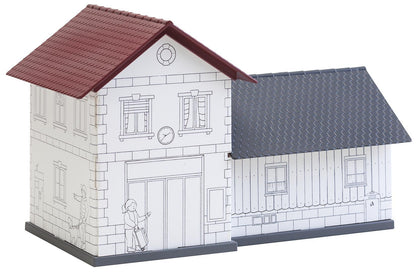 Faller 150110 HO Scale Basic Station Paintable Cardstock Kit