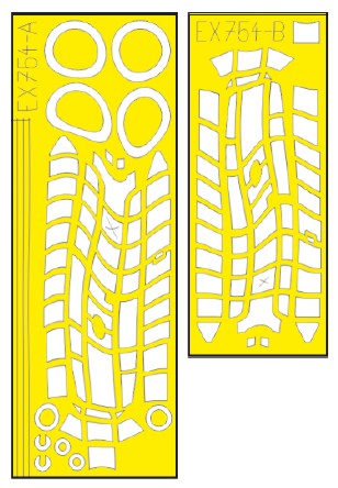 Eduard EX754 1/48 Mask Aircraft- Bf110G4 TFace for EDU