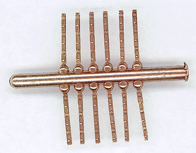 Details West 934 HO Scale Code 70 Railbars - 4- & 6-Bolt -- Brass pkg(12)