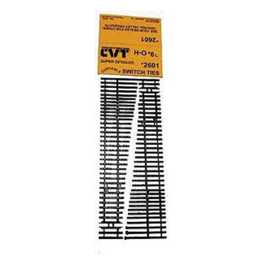 Central Valley Models 2601 HO Scale CVT Curvable Switch Tie Strip -- #6 Left