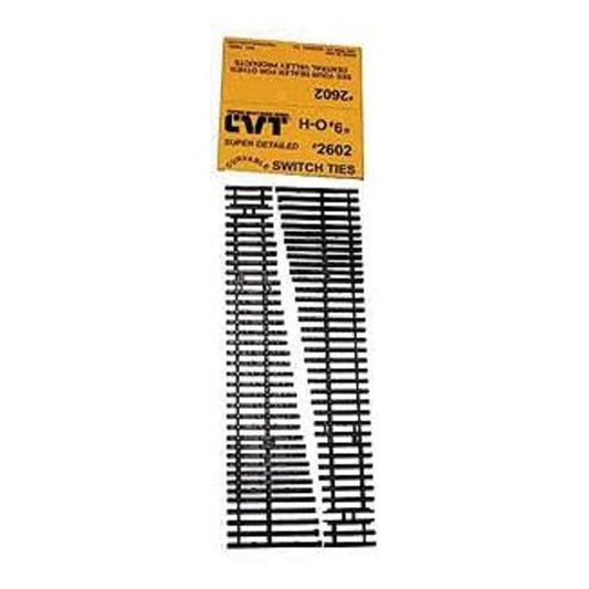 Central Valley Models 2602 HO Scale CVT Curvable Switch Tie Strip -- #6 Right