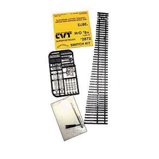 Central Valley Models 2872 HO Scale CVT Curvable Switch Kit -- Code 70 #8 Right
