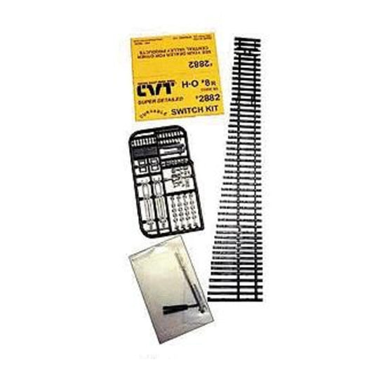 Central Valley Models 2882 HO Scale CVT Curvable Switch Kit -- Code 83 #8 Right