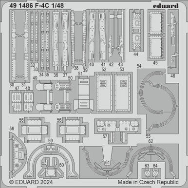 Eduard 491486 1/48 F-4C Photo Etch Set for HOBBY 2000 / ACADEMY