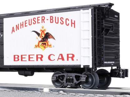 Lionel 6-2442201 O Gauge Budweiser Woodside Reefer #3601