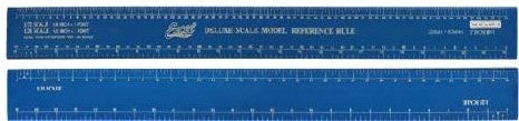 Excel Hobby 55779 12" Aluminum 1/35, 1/24, 1/25 Scale Model Ruler