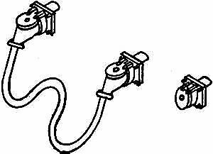 Details West MU-236 HO Scale MU Cables -- Double-Ended Receptacle &