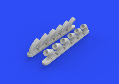 Eduard 648271 1/48 P-40B Exhaust Stacks for AIR (Resin)