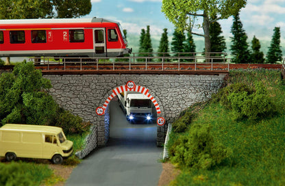Faller 120498 HO Scale Weathered Stone Arch Bridge Kit