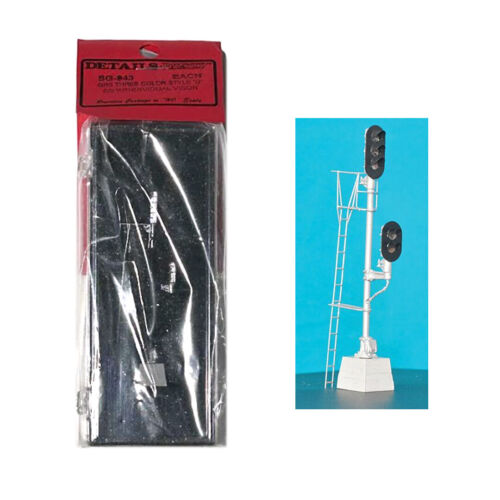 Details West SG-943 HO Scale General Railway Signal Style D 2-Headed