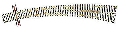 Atlas Model Railroad 2059 N Scale Code 55 Curved Turnout -- Right Hand