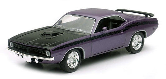 New Ray 51393 1/32 1970 Plymouth Cuda, Purple and Black