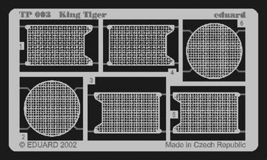 Eduard TP003 1/35 King Tiger for Tamiya Photo Etch Detail Set