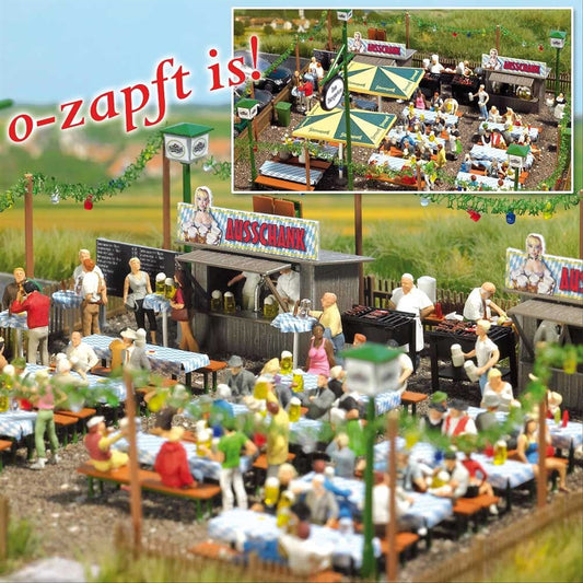 Busch 1046 HO Scale Beer Garden Kit