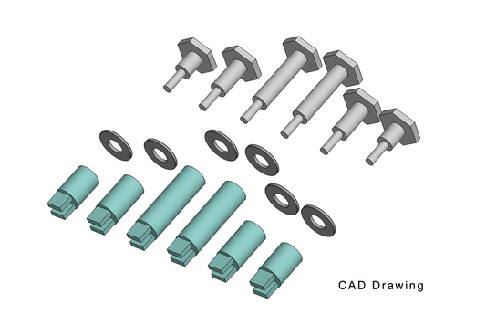 Piko 36093 G Scale Crankpins for 36.5mm Starter Set Wheels