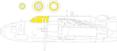 Eduard JX315 1/32 Mask A-20G for HKM Canopy Mask Set
