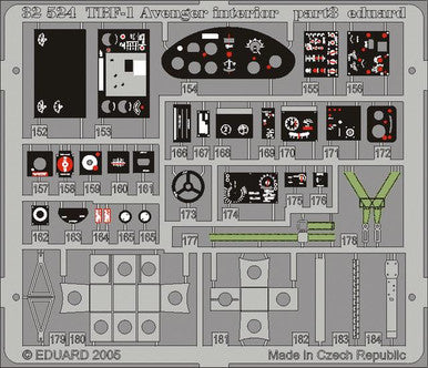 Eduard 32524 1/32 Avenger Interior for Trumpeter (Pre-Painted)