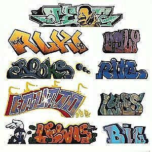 Blair Line 1245 N Scale Mega Set Modern "Tagger" Graffiti Decals -- #2 pkg(9)