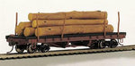 Bachmann 18849 HO Scale ACF Log Car w/Logs 1935-1960 Boxcar Red