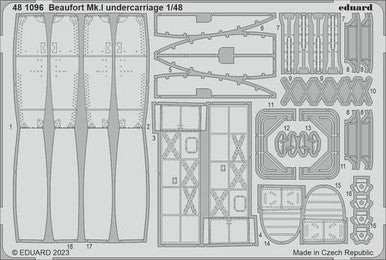Eduard 481096 1/48 Beaufort Mk.I Undercarriage for ICM