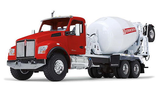 First Gear 10-4324 1/34 Kenworth T880S Concrete Mixer, Red