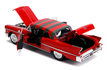 Jada Toys 31102 1/24 1958 Cadillac Series 62, Freddy Krueger