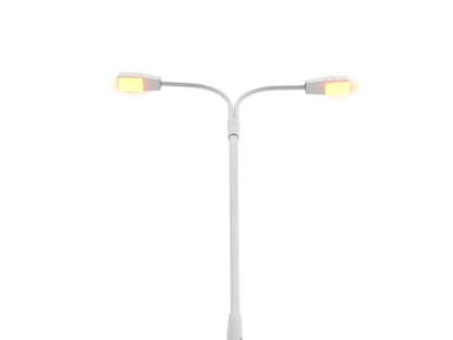 Lionel 6-2456096 HO Double Highway Lamp - Gray 6-Pack