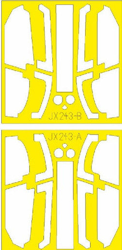 Eduard JX243 1/35 Mask AH1Z TFace Canopy Mask Set for ACY