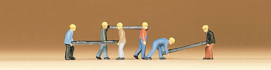 Preiser 79034 N Scale Track Gang Sleeper-layers Set