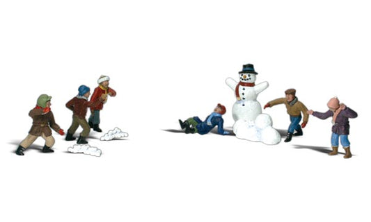 Woodland Scenics A2183 All Scale Snowball Fight - N scale
