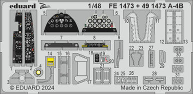 Eduard FE1473 1/48 A-4B Zoom Set for HASEGAWA Zoom Photo Etch Set