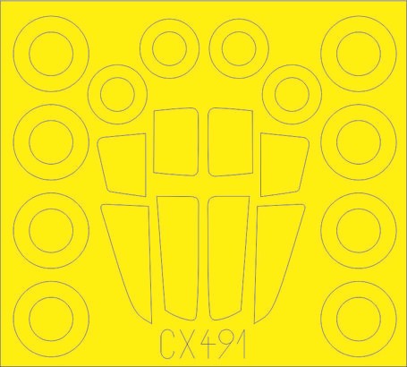 Eduard CX491 1/72 Mask Aircraft- Su34 for TSM