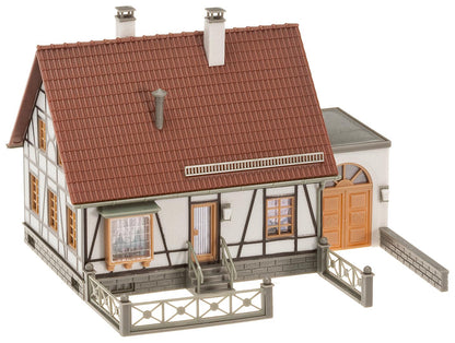 Faller 130215 HO Scale Timbered House with Garage Model Kit