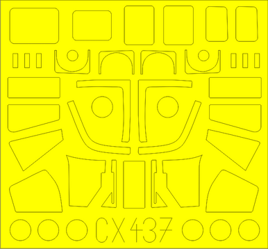 Eduard CX437 1/72 Paint Mask for AIRFIX Sea King HC.4 Canopy Mask Set