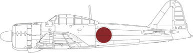 Eduard EX955 1/48 Paint Mask for EDUARD A6M2 Model 21 National