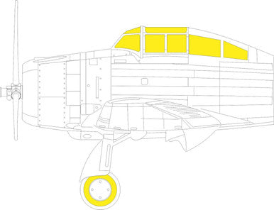 Eduard EX832 1/48 Mask P35 TFace Canopy Mask Set for DWN