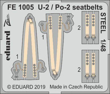 Eduard FE1005 1/48 U-2 / Po-2 Seatbelts Steel for ICM