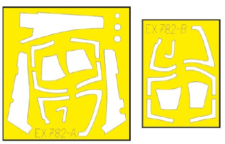 Eduard EX782 1/48 Mask Aircraft- Su33 TFace for MBS