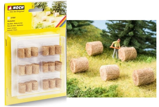 Noch 7460 HO Hay Bales (18)