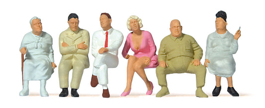 Preiser 65500 O Scale Seated Passengers Set 1 Figures