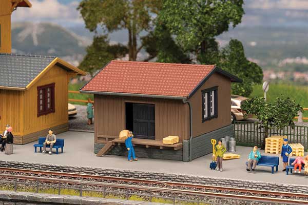 Faller 120099 HO Scale Small Wooden Freight Shed -- Kit