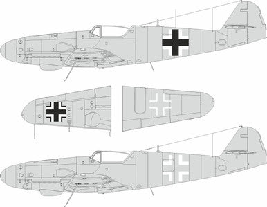 Eduard LX011 1/24 Bf 109G-5/6 National Insignia MASK for AIRFIX