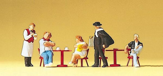 Preiser 10368 HO Scale Spectators -- Tourists, Waiter & Artist