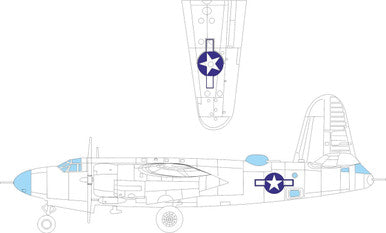 Eduard EX1046 1/48 B-26B Marauder National Insignia MASK Plastic Model
