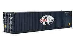 Walthers SceneMaster 949-8260 HO 40' Hi-Cube Container - GMA-CGM