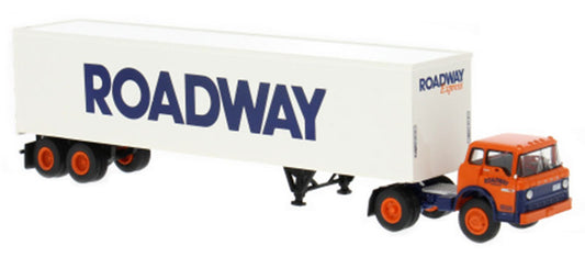 Brekina 86327 1/87 Roadway Ford C-Series with Box Trailer