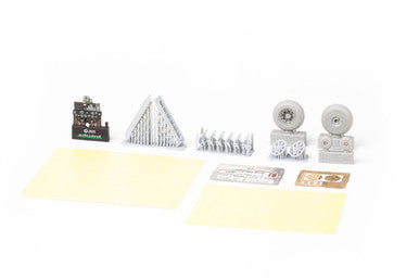 Eduard 644300 1/48 P-40E w/ Fishtail Exhaust Stacks LooKplus Brassin