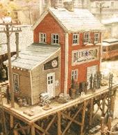 Bar Mills 921 N Scale Waterfront Willy's/Trackside Jack's -- Kit