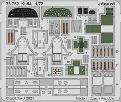 Eduard 73752 1/72 for SHY (Pre-Painted) Photo Etch Detail Set